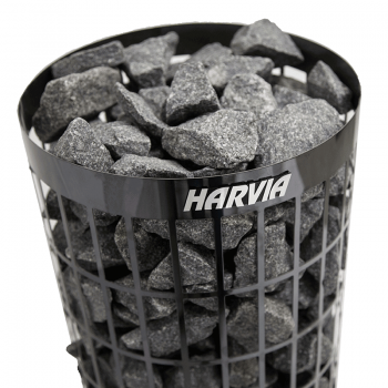 Электрическая печь Harvia Cilindro PC70 Black Steel, встроенный пульт в комплекте