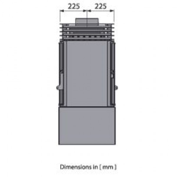 Печь LCI 9 GFLR Stove, два боковых стекла (Liseo Castiron)