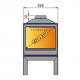Печь LCI 5 GFLR Stove, два боковых стекла (Liseo Castiron)