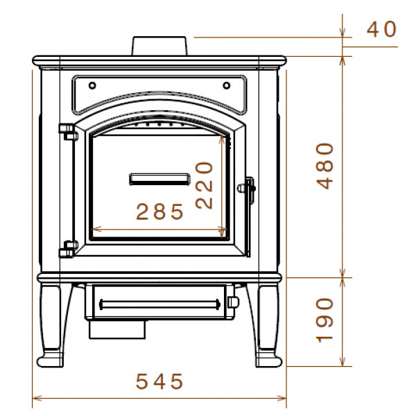 Печь LCI Premium lux (Liseo Castiron)