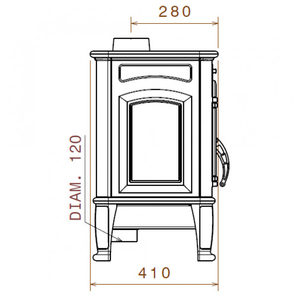Печь LCI Premium lux (Liseo Castiron)