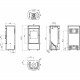 Печь камин DEFRO HOME CERES 6кВт черная сталь