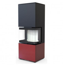 Печь камин DEFRO HOME INTRA XSM C VER COMPACT 1, 8 кВт красная сталь