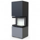 Печь камин DEFRO HOME INTRA XSM C VER COMPACT 1, 8 кВт серая сталь