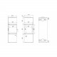 Печь камин DEFRO HOME QUADROOM 9,6 кВт коричневая сталь