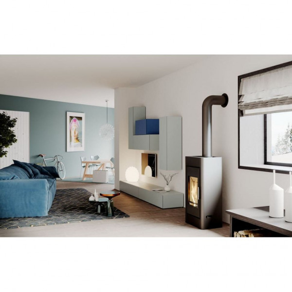 Печь камин DEFRO HOME SOLUM 9кВт красная сталь
