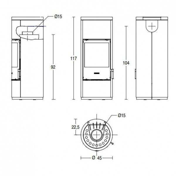Печь Piazzetta E924 BURN CONTROL SYSTEM