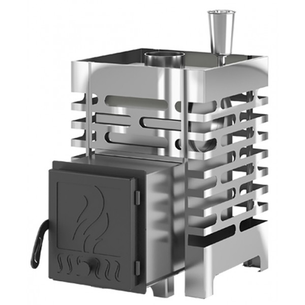 Дровяная печь для бани Aston 12 Inox с глухой дверцей