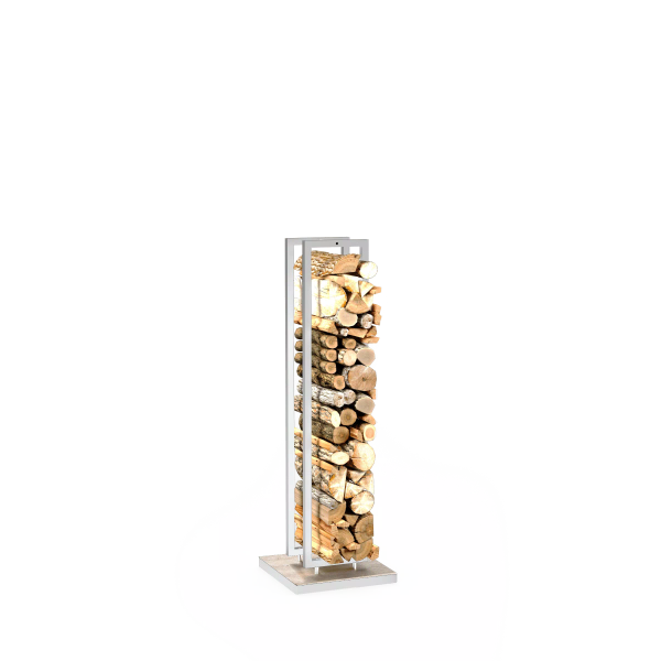 Настенный дровник STELLA МАЛЫЙ (КАМ. БЕЛ/БЕЛ) (Материал основания: Travertine Light, Категория: Stella Малая)
