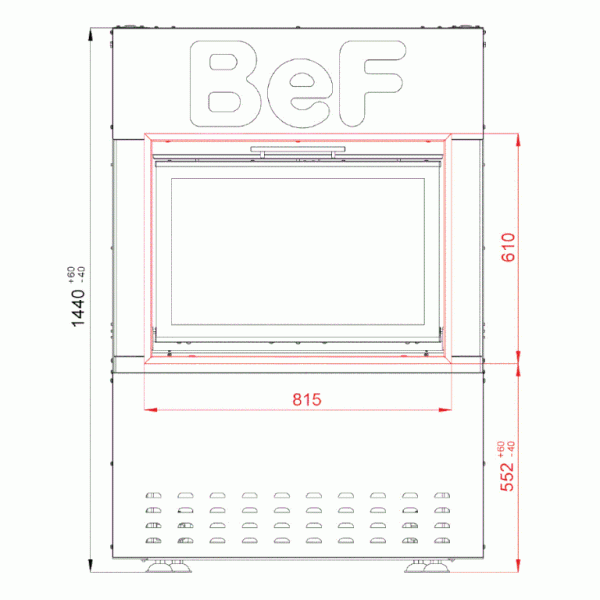 Каминная топка BeF Feel S 8