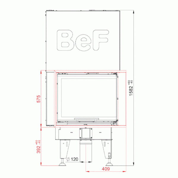 Каминная топка BeF Feel V 7 CP/CL