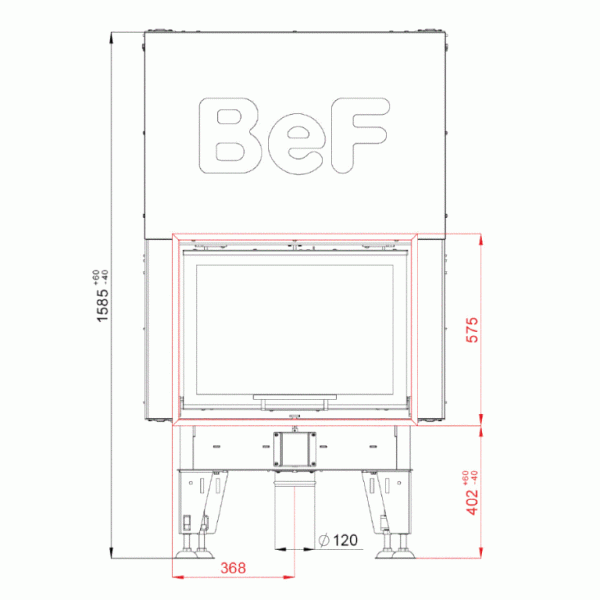 Каминная топка BeF Feel V 7