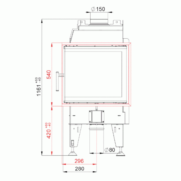 Каминная топка BeF Passive 6 CP/CL
