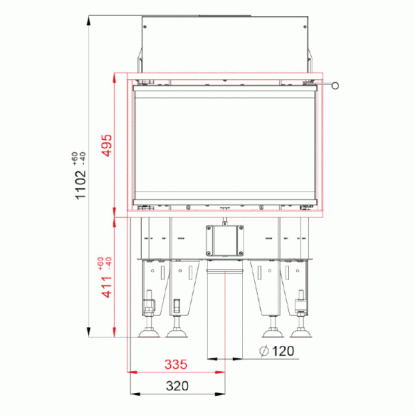 Каминная топка BeF Therm 6 C