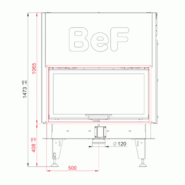 Каминная топка BeF Twin V 10 II
