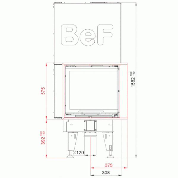 Каминная топка BeF Feel V 6 CP/CL