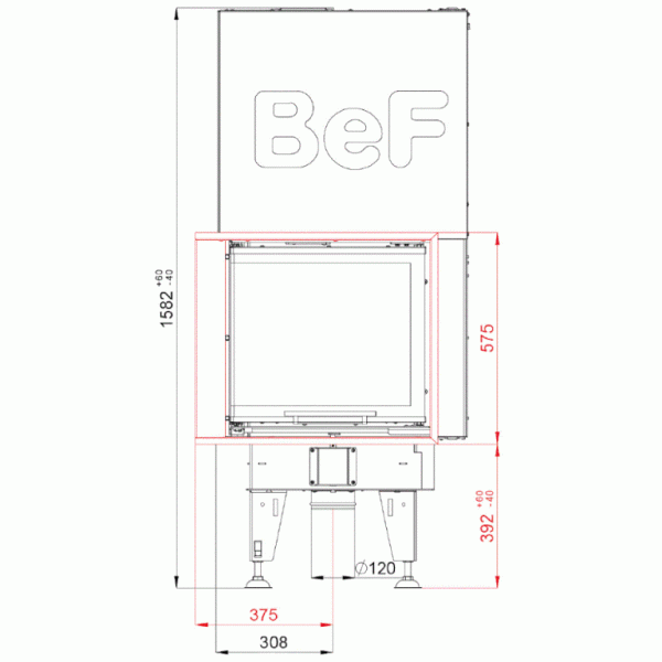 Каминная топка BeF Feel V 6 CP/CL
