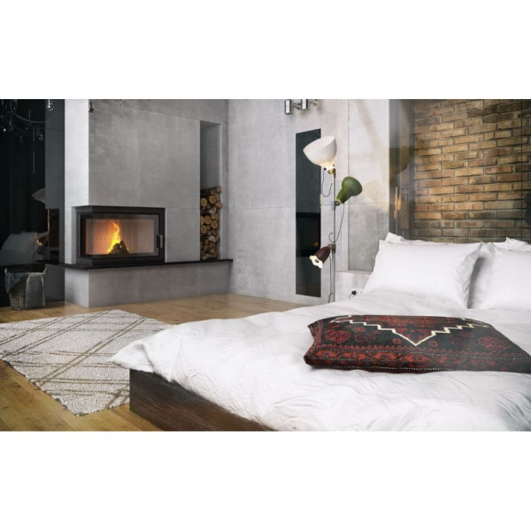 Каминная топка DEFRO HOME INTRA ME BP 13 кВт 907/535/482мм угловое стекло справа