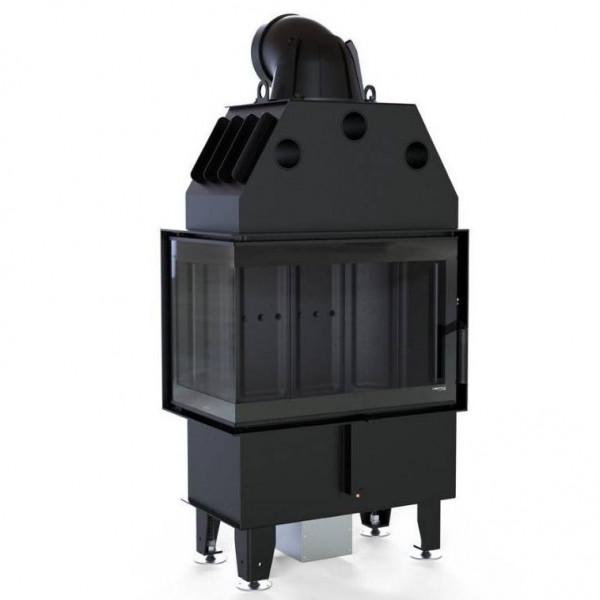 Каминная топка DEFRO HOME INTRA SM BL MINI 10кВт 667/465/412 мм угловое стекло слева