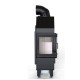 Каминная топка DEFRO HOME INTRA SM BL MINI 10кВт 667/465/412 мм угловое стекло слева