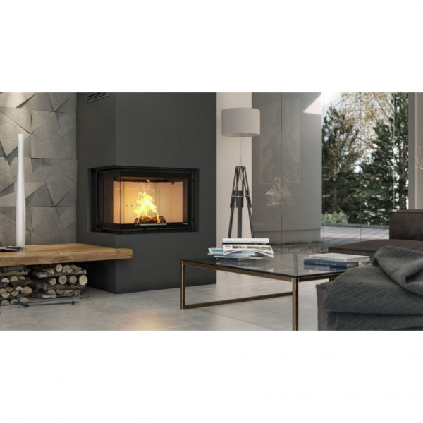 Каминная топка DEFRO HOME INTRA SM BP MINI G 10 кВт 699/478/443мм угловое стекло справа гильотина