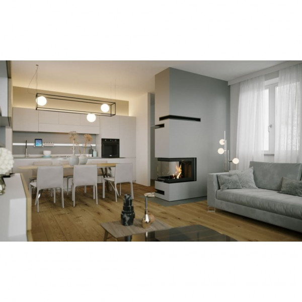 Каминная топка DEFRO HOME INTRA SM U G 10 кВт 580/550/775мм трехсторонний гильотина