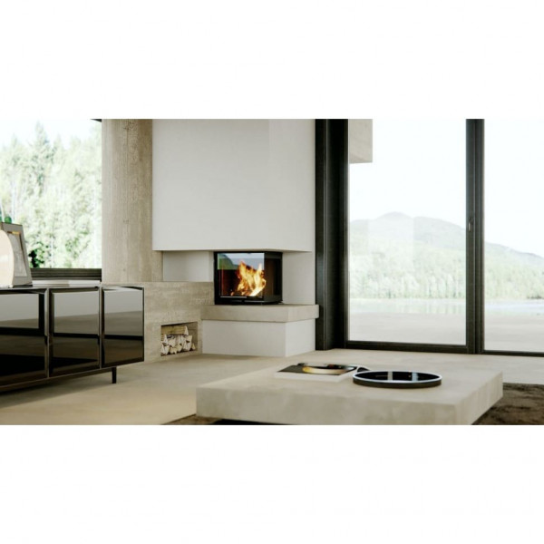 Каминная топка DEFRO HOME INTRA XSM BP MINI G 8 кВт 519/478/430мм угловое стекло справа гильотина
