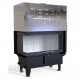 Каминная топка DEFRO HOME RIVA ME BL G SHORT 19 кВт 923/478/500мм с водяным контуром гильотина
