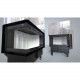 Каминная топка DEFRO HOME RIVA SM BL G SHORT 16кВт 756/478/500мм с водяным контуром гильотина