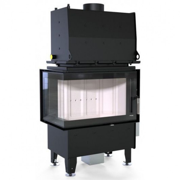 Каминная топка DEFRO HOME RIVA SM BL SHORT 16 кВт 737/465/482мм с водяным контуром