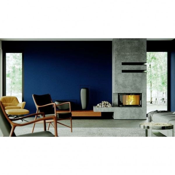 Каминная топка DEFRO HOME RIVA SM BP SHORT 16 кВт 737/465/482мм с водяным контуром