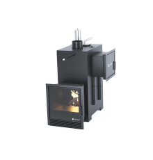 Печь Анапа М2 базовая модель - Исполнение дверки - Справа, Дрова Стандартная комплектация,  AISI 430, Футеровка