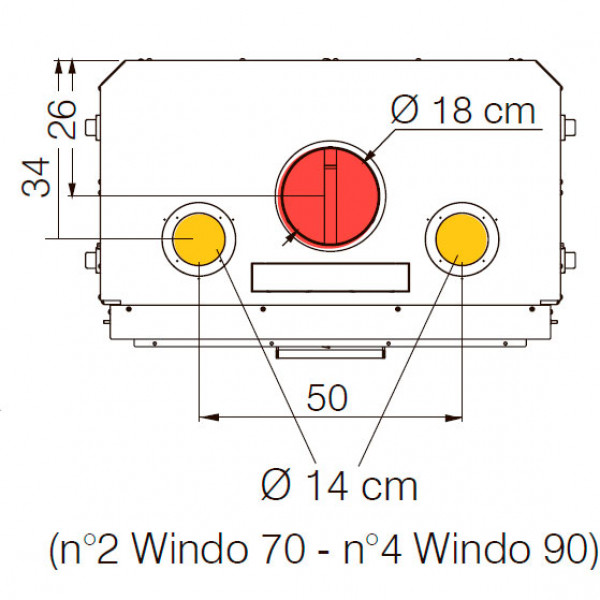 Каминная топка EdilKamin WINDO 70 N, NERO