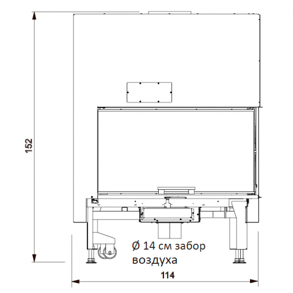Каминная топка EdilKamin WINDO2 95 R