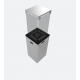 Нагреватель газовый PATIO/LIGHT, сталь с ручным управлением, цвет белый Kratki (Польша)