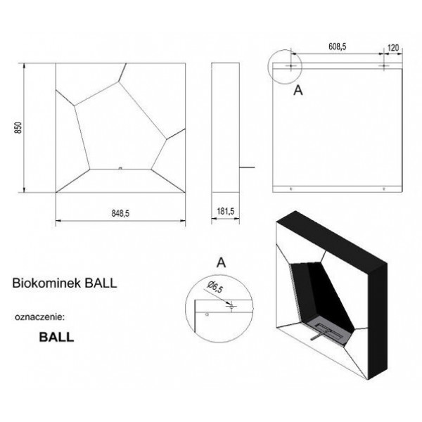 Биокамин Kratki BALL TUV Kratki (Польша)