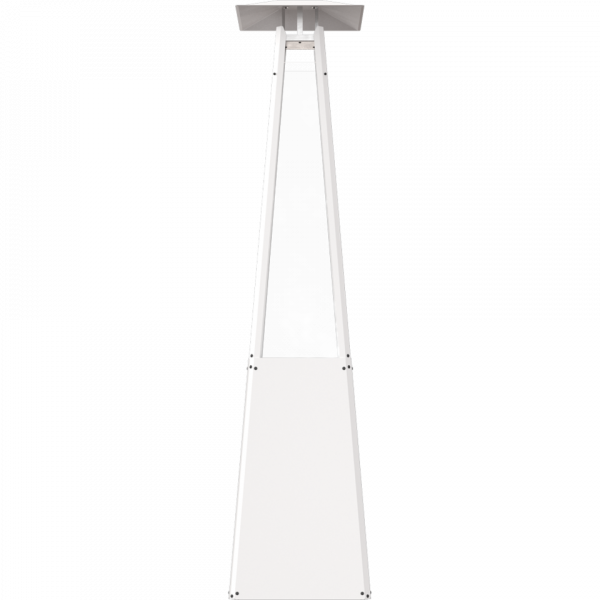 Уличный нагреватель UMBRELLA/B/G31/37MBAR/S/ZE - белый, с газовым оборудованием Kratki (Польша)