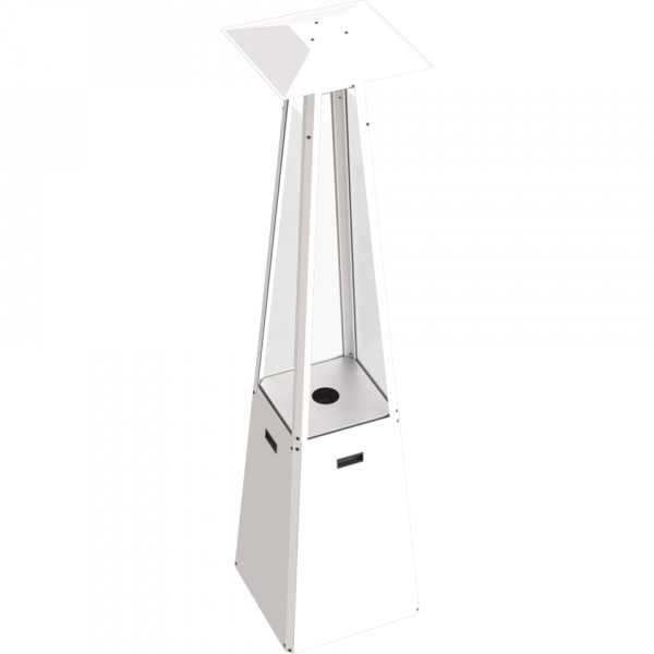 Уличный нагреватель UMBRELLA/B/G31/37MBAR/S/ZE - белый, с газовым оборудованием Kratki (Польша)