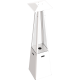 Уличный нагреватель UMBRELLA/B/G31/37MBAR/S/ZE - белый, с газовым оборудованием Kratki (Польша)