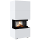 Каминокомплект  Home Easy Box белый с топкой NBC черная футеровка Kratki PRO