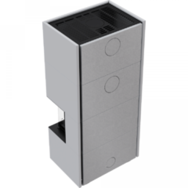 Каминокомплект  Home Easy Box белый с топкой NBC черная футеровка Kratki PRO