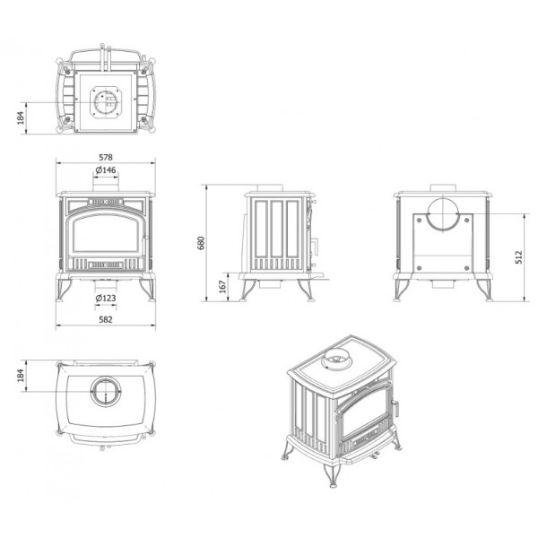 Печь Kratki Koza K6 ECO Kratki