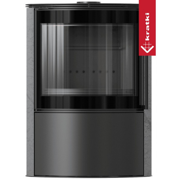 Печь Kratki PRO BJORN GREY SATIN (Чёрная футеровка) Kratki PRO