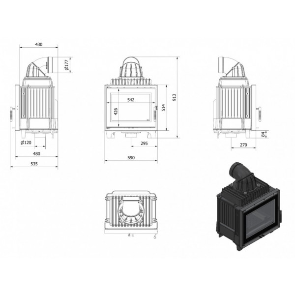 Топка FRANEK/10 DECO Kratki
