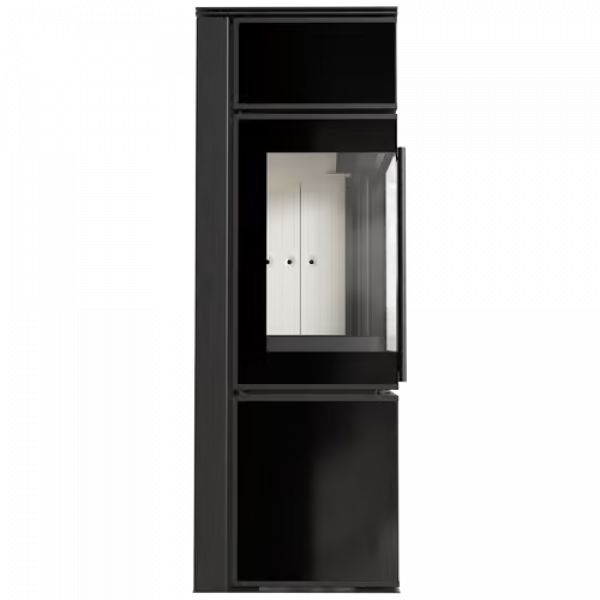 Дровяная печь TORA/S 8 кВт Nero Assoluto, с доводчиком Kratki PRO