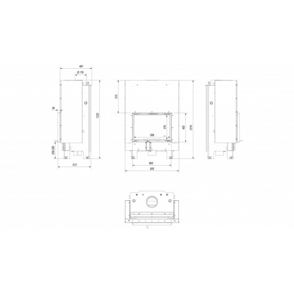 Каминная топка MBM/PW/10/G/W Kratki PRO