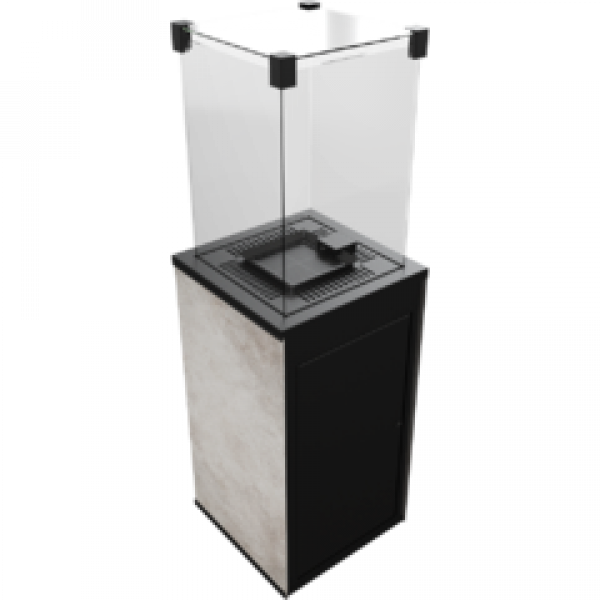Уличный нагреватель PATIO/M/G31/37MBAR/Q/O/G - OXIDE GRIGIO, с ручным управлением Kratki (Польша)