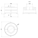 Комплект бетонных теплоаккумулирующих дисков d-150мм (4 шт., 2 слоя, V1) Kratki (Польша)