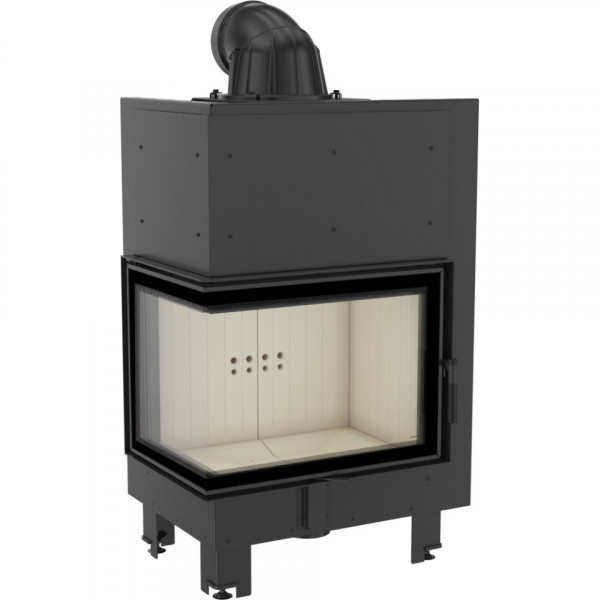 Стальная каминная топка MBZ/L/BS/SG, Г-образное стекло слева Kratki PRO