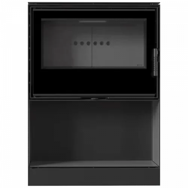 Дровяная печь KARI/W, черная футеровка Kratki PRO